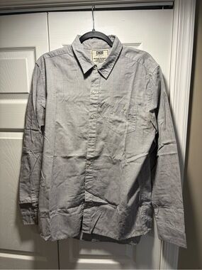 CHOR Men's Gray Long-Sleeve Button-Down Shirt